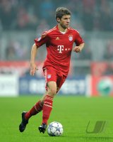 Fussball CHL  Saison 2011/2012:  Thomas Mueller (FC Bayern Muenchen)