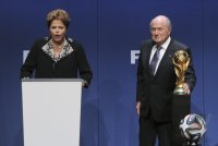 FIFA Praesident Joseph S. Blatter (Schweiz) trifft Praesidentin Dilma Rousseff (Brasilien)