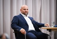 Streitgespraech OB Boris Palmer und AfD Landesvorsitzender Markus Frohnmaier in Tuebingen