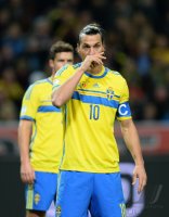 Fussball WM Qualifikation 2014 Playoff: Enttaeuschung Zlatan Ibrahimovic (Schweden)