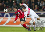 Fussball - Bundesliga , Leverkusen - Stuttgart Zweikampf