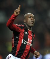 FUSSBALL SERIE A:  JUBEL mit Clarence Seedorf (AC Mailand)