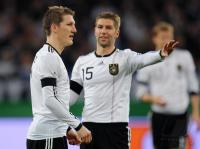 Fussball, International, Freundschaftsspiel: Deutschland, SCHWEINSTEIGER und HITZLSPERGER