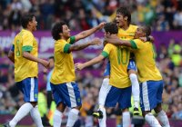 FUSSBALL Olympia 2012 Maenner: Brasilien - Weissrussland