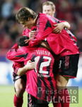 Fussball 1. Bundesliga: Leverkusen - Bielefeld, Jubel Leverkusen