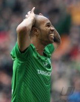 Fussball 1. Bundesliga, Saison 2011/2012: Naldo (SV Werder Bremen) jubelt