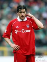 Fussball 1. Bundesliga: Bremen - Bayern, BALLACK enttaeuscht