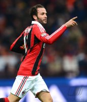 FUSSBALL SERIE A:  Jubel Giampaolo Pazzini (AC Mailand)