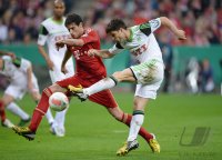 FUSSBALL DFB POKAL  Saison 2012/2013:  FC Bayern Muenchen - VfL Wolfsburg