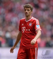 Fussball 1. Bundesliga  Saison  2012/2013:  Thomas Mueller (FC Bayern Muenchen)