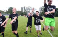 Fussball Kreisliga B 6  21/22:  SGM Kiebingen / Buehl  feiert die Meisterschaft