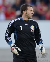 FUSSBALL INTERNATIONAL: Torwart Bogdan Ionut Lobont (Rumaenien)
