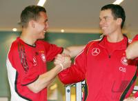 Fussball:  Leistungstests der deutschen Fussball Nationalmannschaft in Duesseldorf 24.04.2006