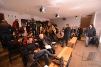 Fussball CHL&Atilde; Saison 12/13: Der Presseraum auf dem Trainingsgelaende des FCB an der Saebenerstrasse