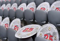Fussball, 1. Bundesliga  Saison 13/14: Meisterschalen in der Allianz Arena
