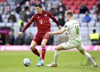 Fussball 1. Bundesliga Saison 21/22: FC Bayern Muenchen - SpVgg Greuther Fuerth