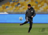 Fussball Training  der Deutsche Nationalmannschaft in Kiew