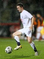 Fussball UEFA Pokal: Tottenham, KEANE Einzelaktion