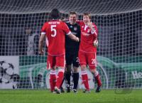 FUSSBALL  International CHL 09/10 : JUBEL , Daniel van Buyten , Torwart Hans Joerg Butt , Holger Badstuber