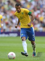 FUSSBALL Olympia 2012 FINALE: Brasilien - Mexiko