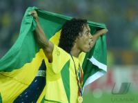 FUSSBALL Weltmeisterschaft  JUBEL;  Brasilien ;  Ronaldinho