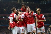 FUSSBALL  CHL  Saison 2013/2014: JUBEL Arsenal London