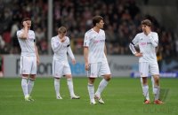 Fussball 1. Bundesliga  Saison 2010/2011:  SC Freiburg - FC Bayern Muenchen