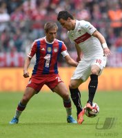 Fussball 1. Bundesliga Saison 14/15: FC Bayern Muenchen - VfB Stuttgart