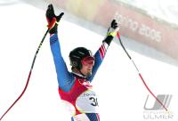 Olympische Spiele 2006 Turin - Abfahrt Herren Jubel Deneriaz