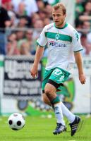 FUSSBALL, DFB POKAL: Werder Bremen, JENSEN Einzelaktion