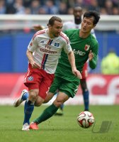 Fussball, 1. Bundesliga  Saison 2014/2015: Hamburger SV - FC Augsburg