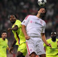 Fussball Champions League 08/09  Bayern Muenchen  - Olympique Lyon
