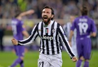 Fussball Europa League Saison 2013/2014: JUBEL Andrea Pirlo (Juventus Turin)