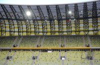 Fussball International EM 2012 : Uebersicht der PGE Arena , EM Stadion von Danzig