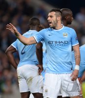 Fussball CHL  Saison 2013/2014: Alvaro Negredo (Manchester City)