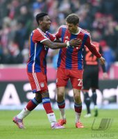 Fussball 1. Bundesliga Saison 14/15: JUBEL FC Bayern Muenchen