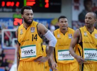 Basketball 1. Bundesliga 2013/2014:  Walter Tigers Tuebingen - Brose Baskets Bamberg