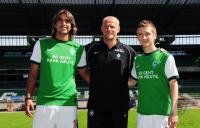 FUSSBALL, SV WERDER BREMEN, SCHAAF, MORENO und MARIN