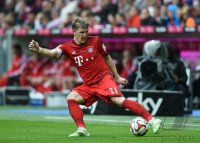 Fussball 1. Bundesliga Saison 14/15: Bastian Schweinsteiger (FC Bayern Muenchen)