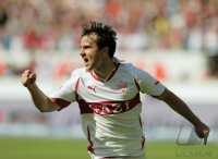 Fussball 1. Bundesliga 10/11 :  JUBEL  Tomas Hajnal (VfB Stuttgart)