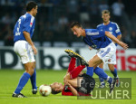 Liga-Pokal: Schalke 04 - Leverkusen, Zweikampf