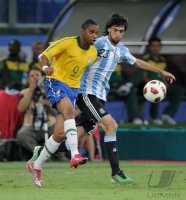 FUSSBALL INTERNATIONAL:  Argentinien - Brasilien