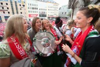 Fussball 1. Bundesliga  Meisterfeier FC Bayern Muenchen 14/15