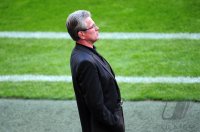 Fussball 1. Bundesliga : Trainer Jupp Heynckes (Bayer 04 Leverkusen)