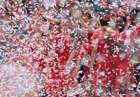 Fussball 1. Bundesliga  Saison  2012/2013:  Deutscher Meister 12/13 FC Bayern Muenchen