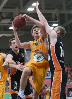 Basketball 1. Bundesliga 14/15 Hauptrunde:  Walter Tigers Tuebingen - ratiopharm Ulm