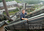 Frank Rost auf dem Hochofen