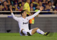 FUSSBALL International  COPA DEL REY  10/11:  JUBEL Cristiano Ronaldo (Real Madrid)