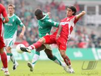Fussball 1. Bundesliga: Bremen - Stuttgart