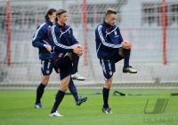 Fussball 1. Bundesliga: Anatoliy Tymoshchuk, Diego Contento (v.li., FCB)